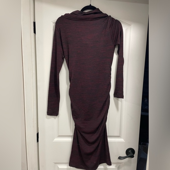 Stork & Babe Red/Black Maternity Dress - Picture 2 of 3